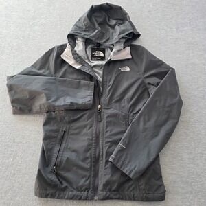 The North Face Womens DryVent Rain Jacket Gray Quest Hooded Size Small
